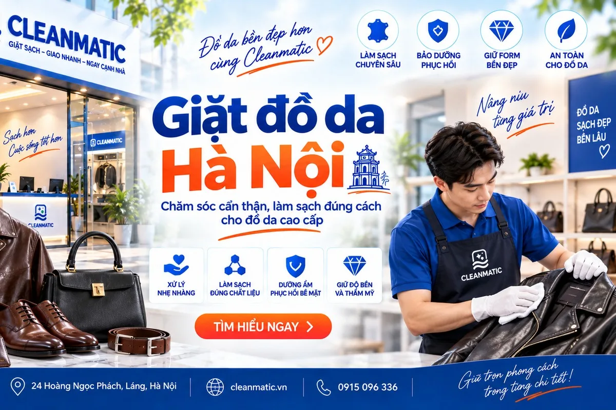 chăm sóc áo túi và giày da tại Hà Nội